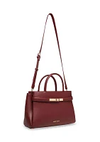 Triple Satchel with Detachable Strap