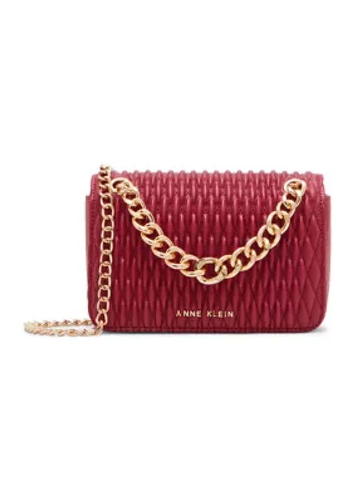 Chain Flap Quilted Shoulder Bag