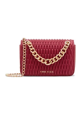 Chain Flap Quilted Shoulder Bag