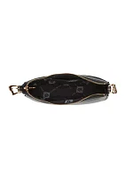 Sculpted Half Moon Crossbody Bag