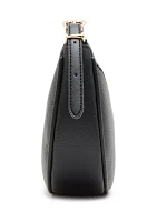 Sculpted Half Moon Crossbody Bag