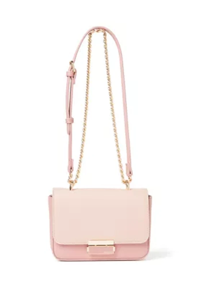 V Day Flap Crossbody with Detachable Strap