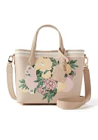 Bonded Mini Tote Bag with Double Satchel Straps