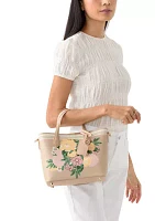 Bonded Mini Tote Bag with Double Satchel Straps