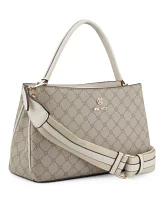 zoie triple compartment satchel