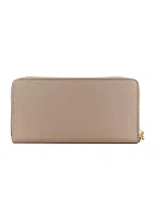 Reflective 9S Zip Around Wristlet Wallet