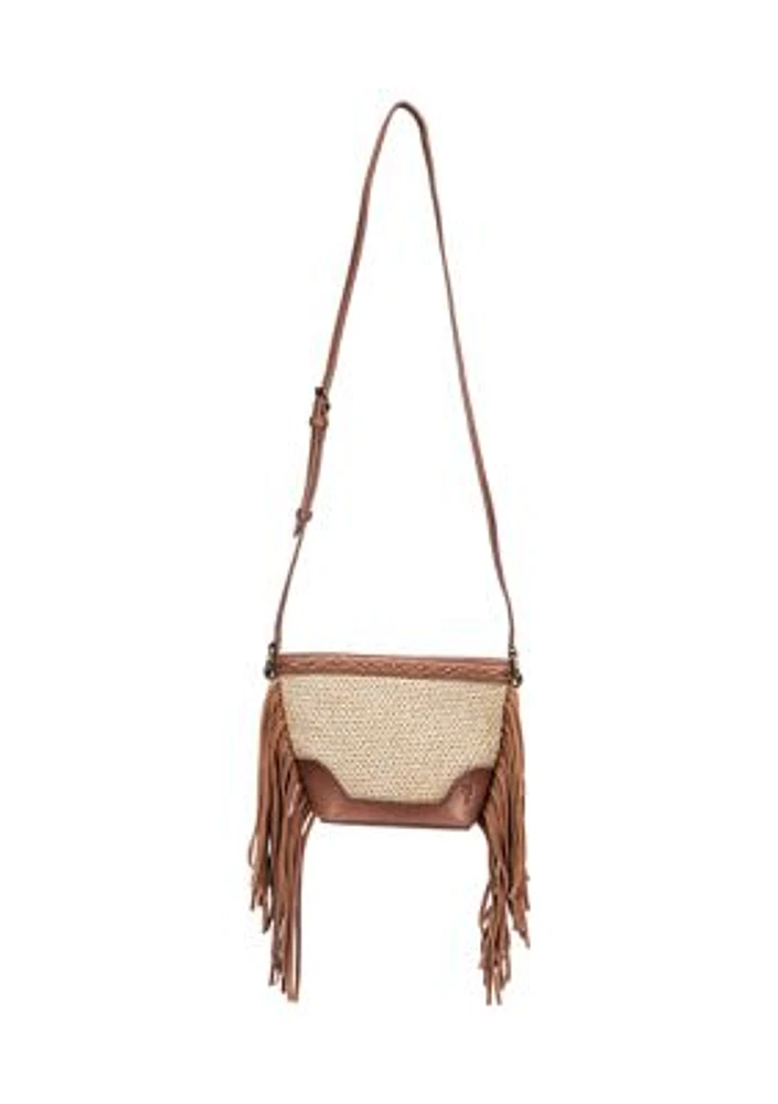 Ava Raffia Mini Bucket Bag