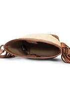 Ava Raffia Mini Bucket Bag