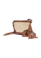 Ava Raffia Mini Bucket Bag