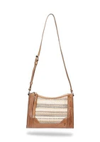 Melissa Straw Zip Crossbody