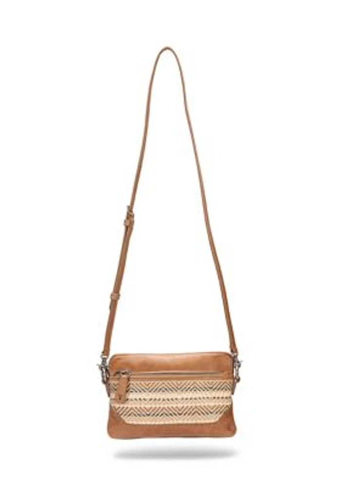 Melissa Straw Crossbody Wristlet