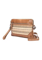 Melissa Straw Crossbody Wristlet