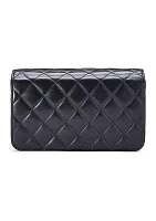 Chanel Black Lambskin Full Flap Mini Crossbody Bag - FINAL SALE, NO RETURNS