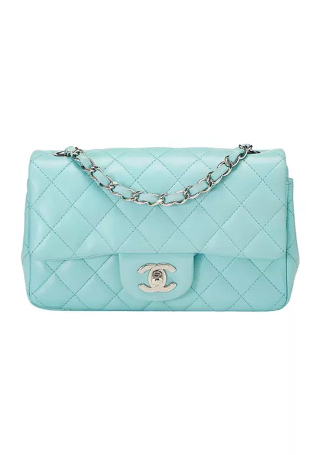 Belk Chanel Blue Lambskin Rectangle Flap Bag - FINAL SALE, NO RETURNS | The  Summit