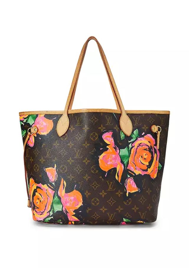 Belk Louis Vuitton Brown Roses AB Neverfull MM - FINAL SALE, NO