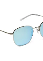 Axel Turquoise Mirror Sunglasses