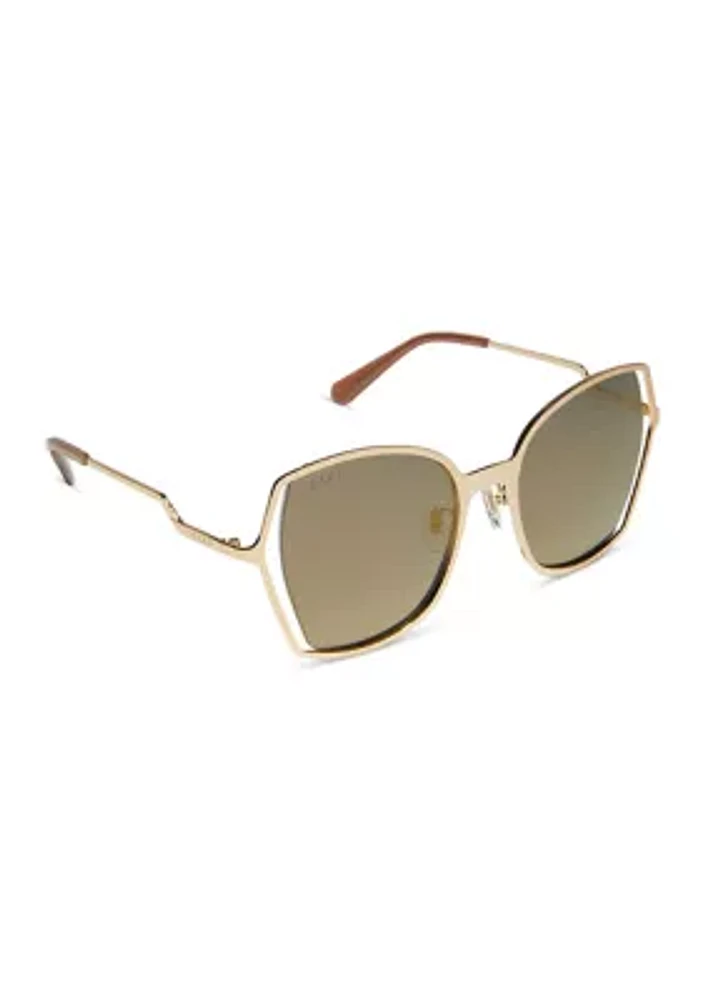 Donna III Gold Mirror Sunglasses