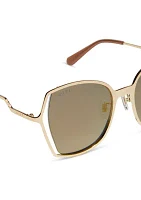 Donna III Gold Mirror Sunglasses