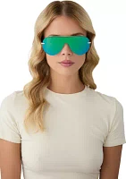 Imani Green Mirror Sunglasses