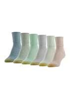 Turn Cuff Socks - 6 Pack