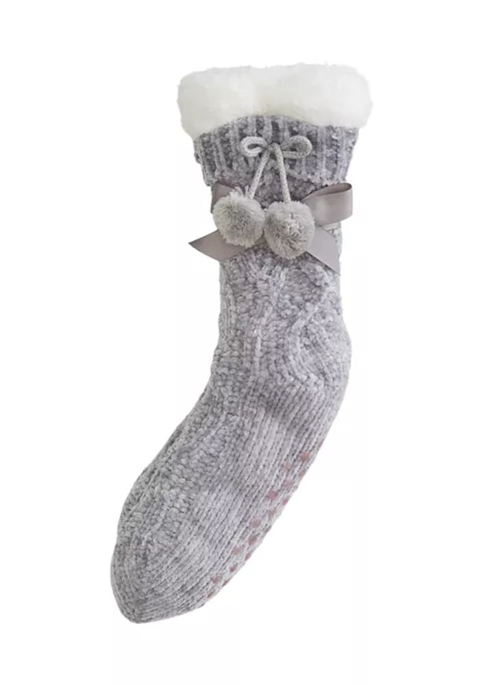 Belk Pom Pom Chenille Socks | The Summit