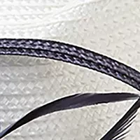 Two Tone Braid Large Romantic Profile Hat