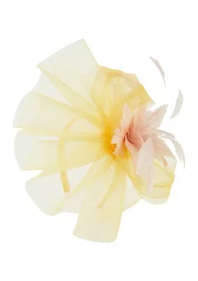 Two Tone Feather Bow Fascinator