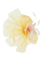 Two Tone Feather Bow Fascinator