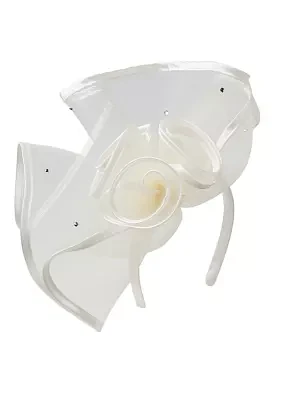 Rosette Trio Net Fascinator Headband