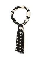 Women's Dots and Bubbles Oblong Scarf