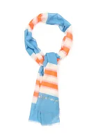 Women's Springtime Striped Oblong Scarf