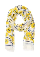 Sunshine Floral Oblong Scarf