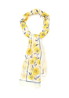 Sunshine Floral Oblong Scarf