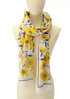 Sunshine Floral Oblong Scarf