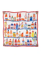 Hot Sauce Silk Square Scarf