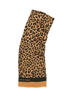 Regal Leopard Oblong Scarf