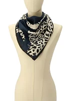 Leopard Silk Square Scarf