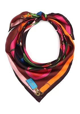 Bag Print Silk Scarf 