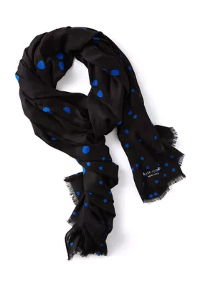 Scatter Dot Oblong Scarf