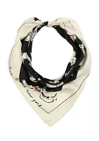 Pretty Kitty Silk Square Scarf