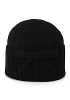 Solid Bow Beanie