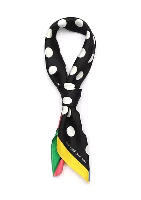 Breezy Dot Silk Bandana
