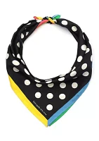 Breezy Dot Silk Bandana