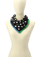 Breezy Dot Silk Bandana