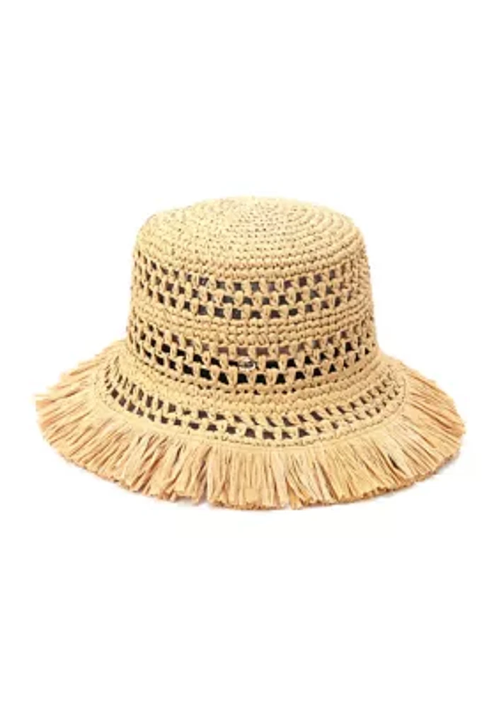 Fringe Spade Cloche Hat