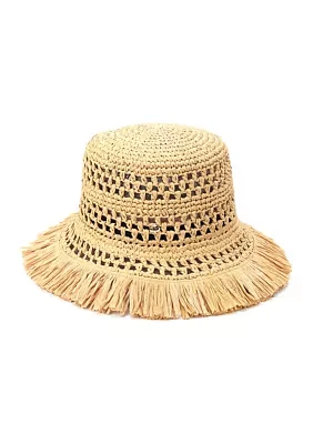 Fringe Spade Cloche Hat 