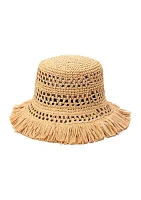 Fringe Spade Cloche Hat 