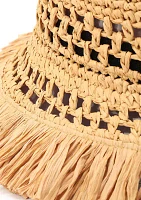 Fringe Spade Cloche Hat 