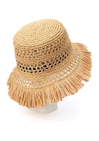 Fringe Spade Cloche Hat 