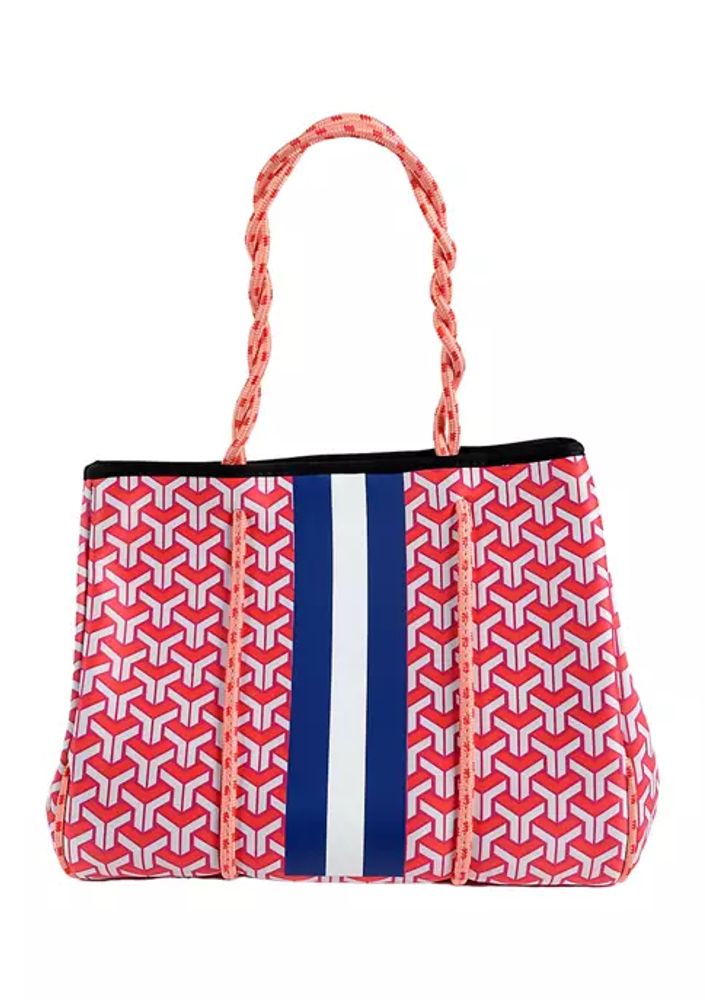 Neoprene Maze Tote, Handbags